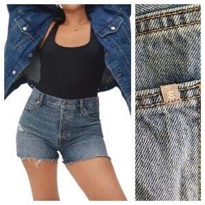 Everlane Relaxed '90s Denim Jean Cutoff Shorts 29